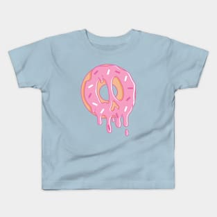 Dripping Donut Skull Kids T-Shirt